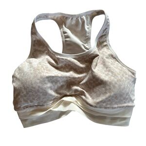 Women's Cream Sports Bra